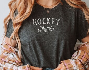 Hockey Mama Graphic Tee: Sports Mom Style - Unisex, V-Neck, Tank