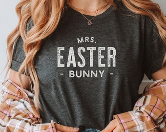Koszulka z Panią Króliczkiem Wielkanocnym: Bella Canvas Unisex Tee