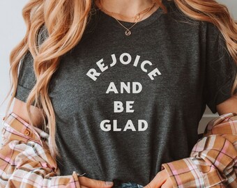 Koszulka „Ciesz się i bądź szczęśliwy”: inspirująca koszulka unisex