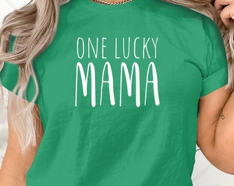 T-shirt One Lucky Mama: St. Patrick's Day-shirt met print