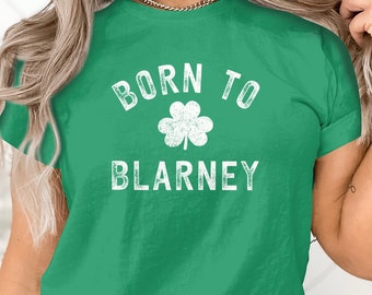 T-shirt Born to Blarney Clover: Iers St. Patrick's Day-T-shirt