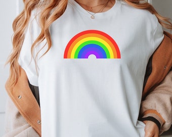 Regenboog-Unisex t-shirt