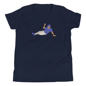 Baseball Runner Sliding Graphic Youth Tee - Retro Sports Runner Youth T-Shirt for Baseball Fans and Players | Youth Short Sleeve T-Shirt