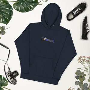 Baseball Fielder Diving Catch Graphic Hoodie - Retro Sports Hoodie Design for Baseball Fans and Players | Unisex Hoodie