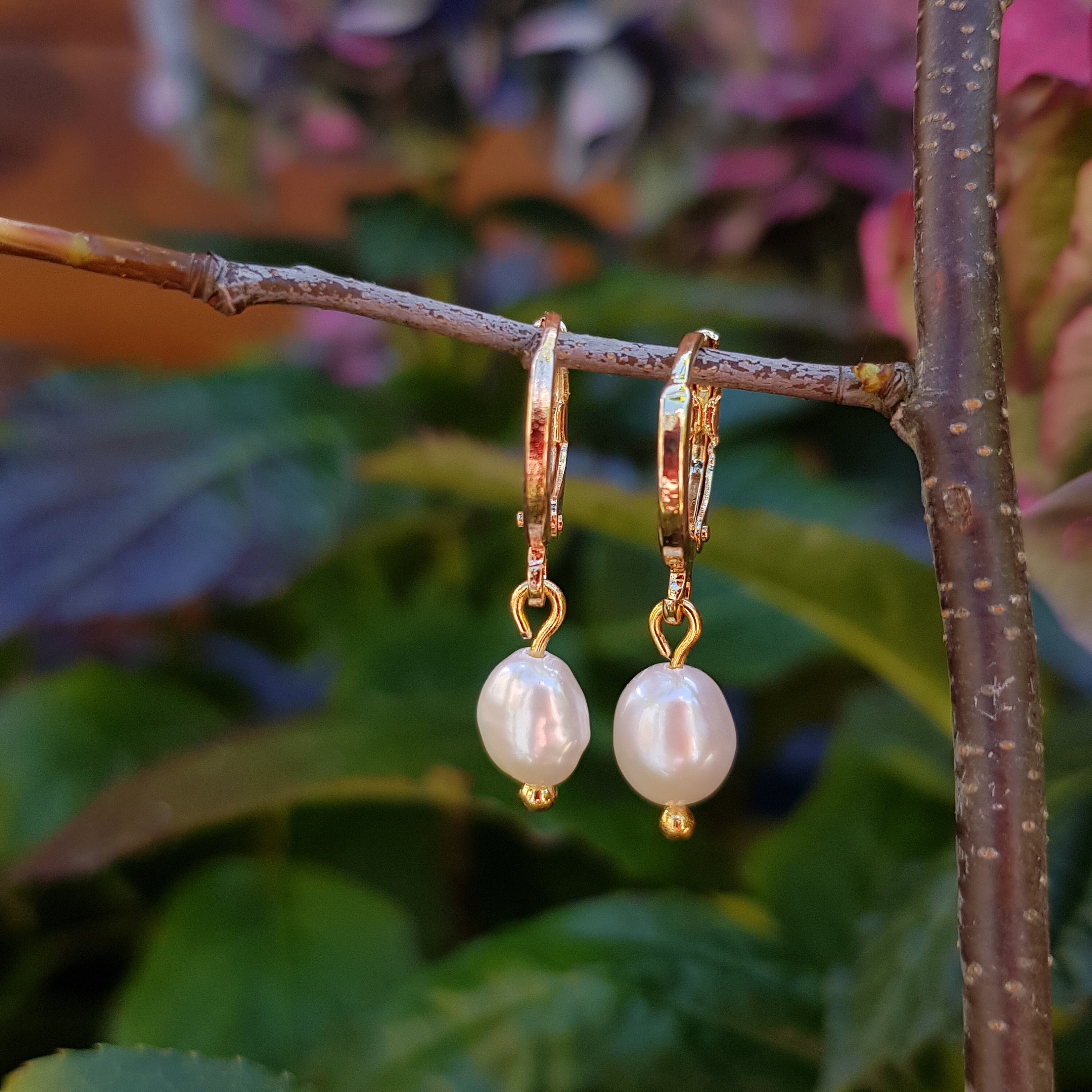 Firetti Oorringen Sieraad Geschenk, Oorbellen Parel glinsterend Made in