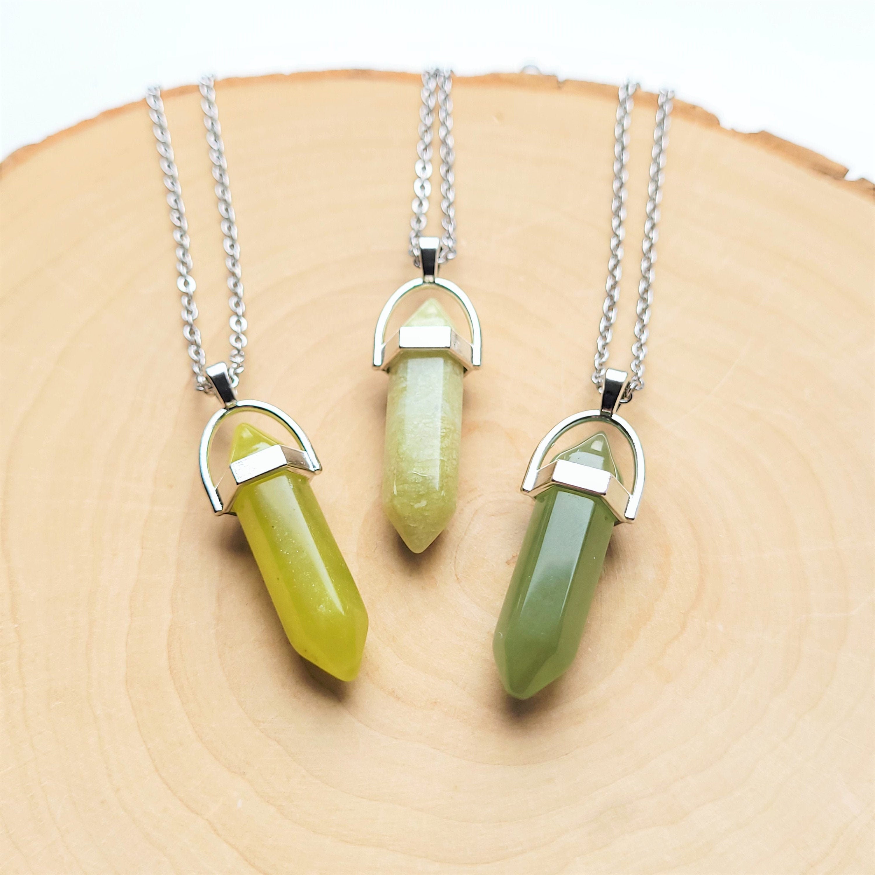 Jade crystal pendant discount