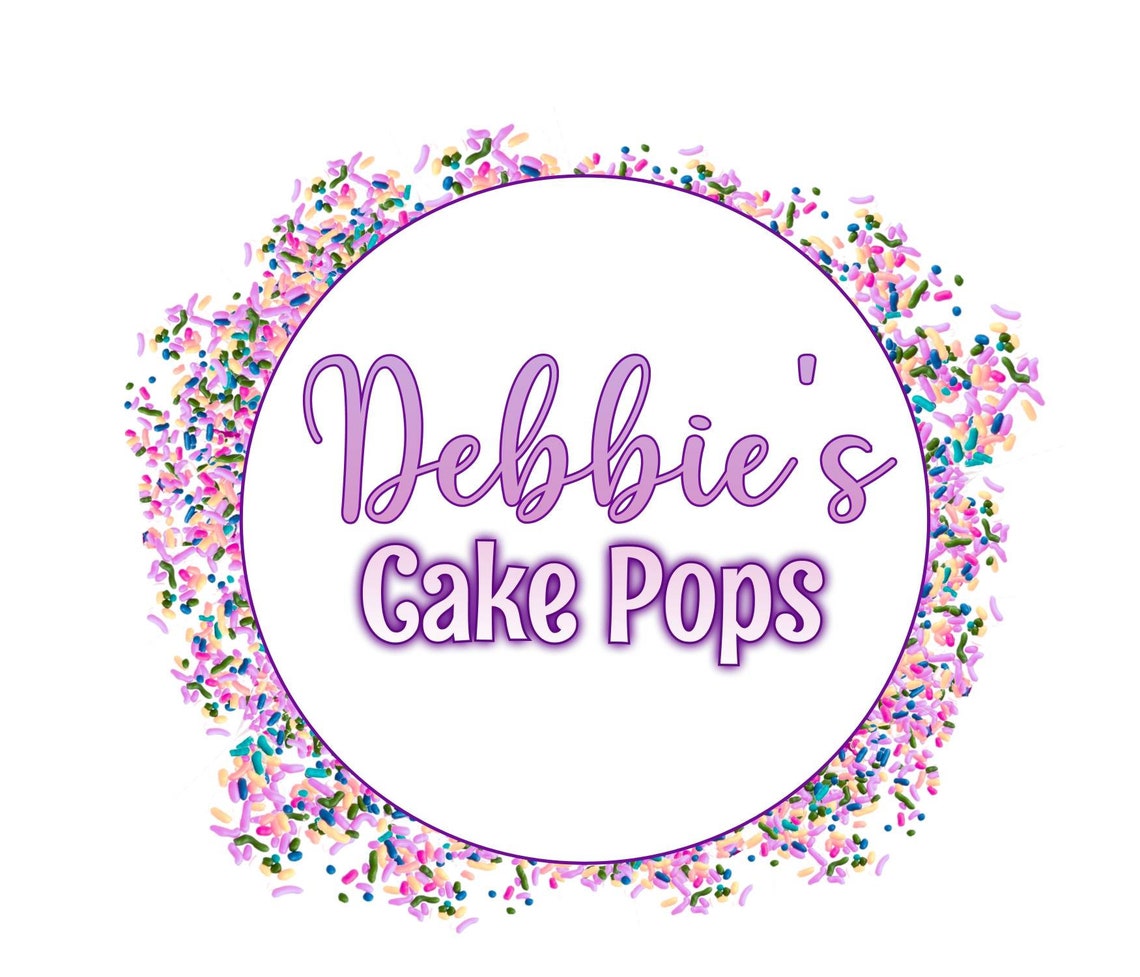 Colorful Sprinkles CAKE POP Logo Template via Corjl App - Etsy