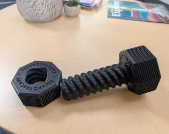 Nut and Bolt Fidget Toy: Large, Tactile, Satisfying Sound