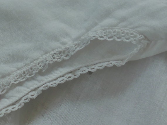 Three Antique baby infant christening gowns - image 3