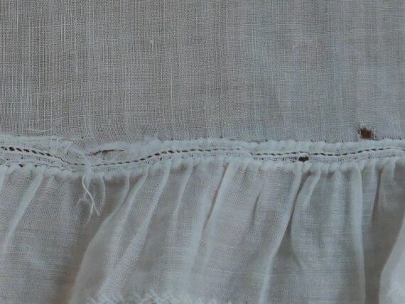 Three Antique baby infant christening gowns - image 9