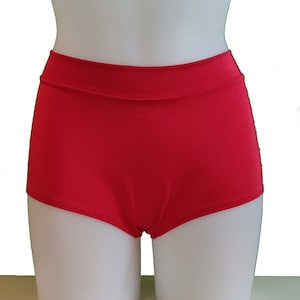 Hot Pants - READY MADE - Red - size UK12 / US10 / EU40 and UK16 / US14 / EU44 - Roller derby - Pole dance - Rave shorts