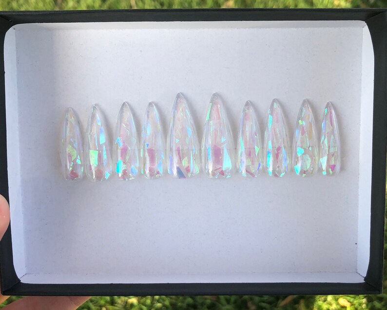 clear jelly press on nails