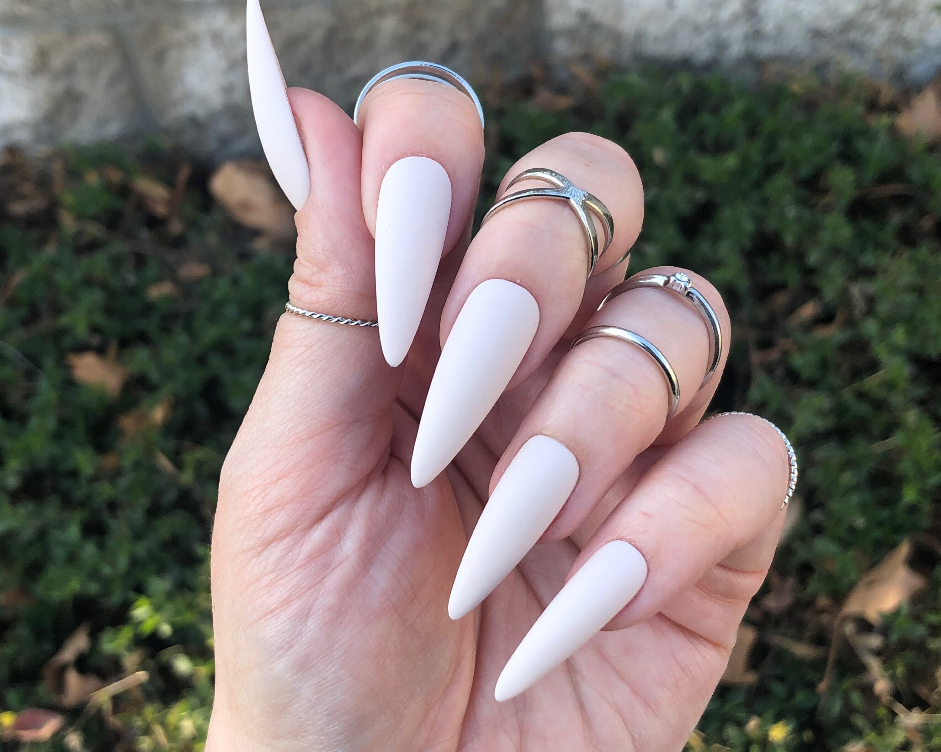 Off White Pink Toned Press on Nails Matte or Glossy Choose - Etsy Off White Pink Toned Press on Nails Matte or Glossy Choose - Etsy