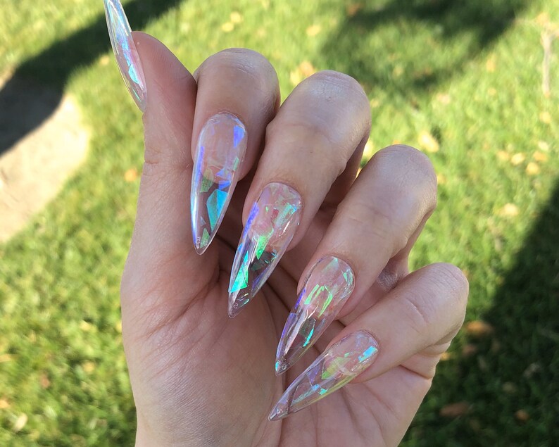 clear jelly press on nails