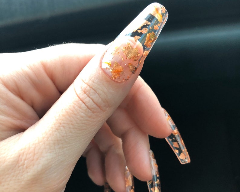 clear jelly press on nails
