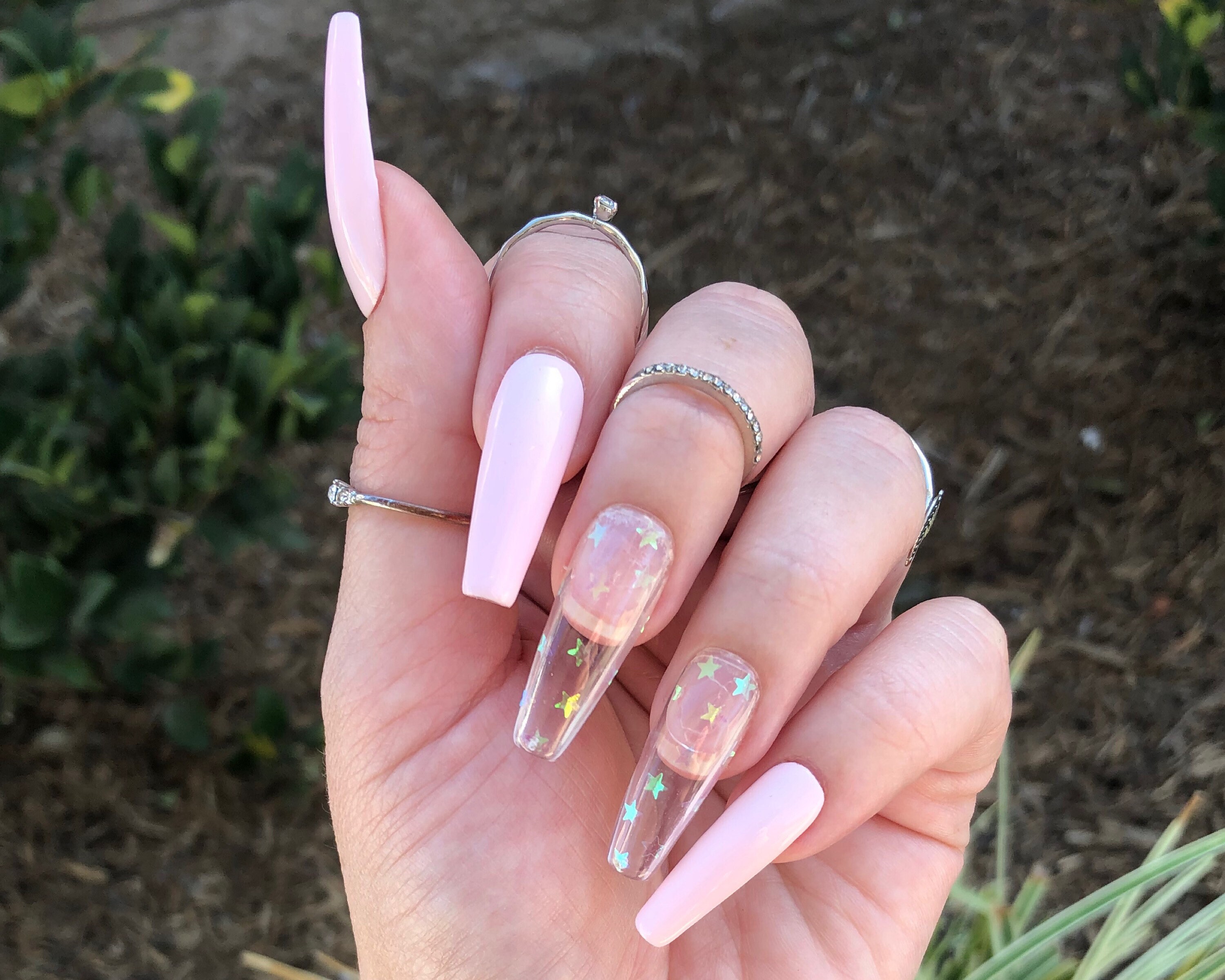 clear jelly press on nails