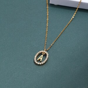 Collar con colgante de letra, collar con nombre personalizado, joyería para mujer, accesorio con inicial individual, regalo hecho a mano para el Día de la Madre
