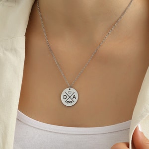 Personalized plate necklace with cross design or engraving chain silver, rose gold, 18K gold plated personalized chain with engraving