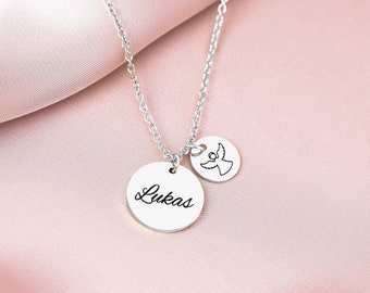 Collier de plaque personnalisé avec gravure nom collier avec gravure souhaitée gravure nom collier famille collier cadeau de fête des mères
