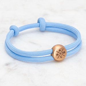 Pulsera personalizada Iniciales Letras Pulsera grabada personalizada para hombre mujer pareja joyería, pulsera familiar regalo del día de la madre