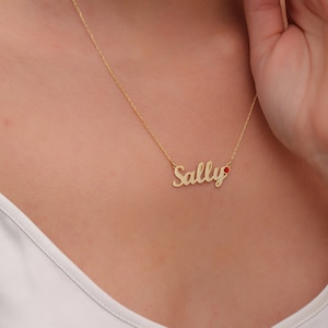 Personalized Birthstone Name Necklace Made of 925 Silver 18K & Gold Plated | Name Necklace
