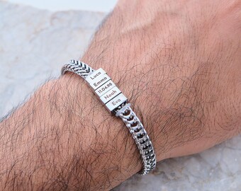 Personalized bracelet, engraved bracelet, personalized bracelet with engraving, partner bracelet for couples, men's bracelet, Mother's Day gift