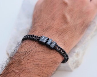 Personalized bracelet, engraved bracelet, personalized bracelet with engraving, partner bracelet for couples, men's bracelet, Mother's Day gift