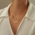 925 Silver or 14K Gold Dainty name necklace with desired name made of real 925 Silver or 14K Gold Gift for Mom Christmas gift product logo