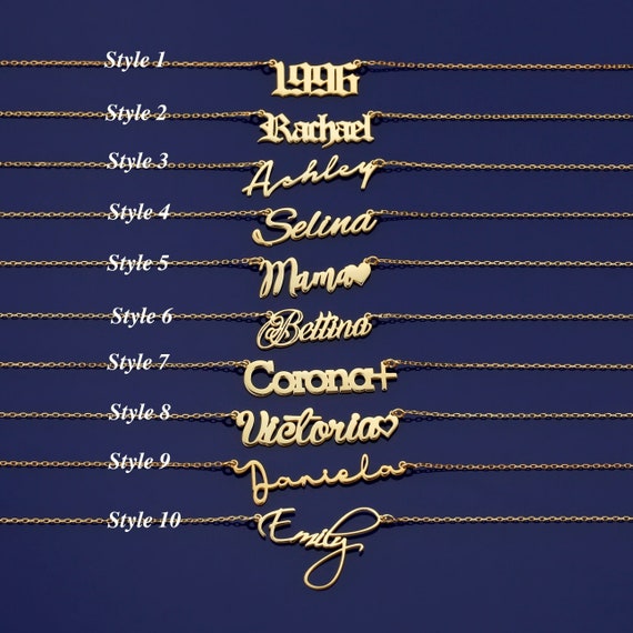 Gold name style discount