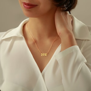 925 zilveren of 14K gouden naamketting met gewenste naam gemaakt van echt 925 zilver of 14K goud in 3 kleuren cadeau voor mama Moederdag cadeau afbeelding 6