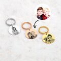 Personalized keychain with photo engraving photo pendant | family man woman child portrait | with desired engraving Mother's Day gift