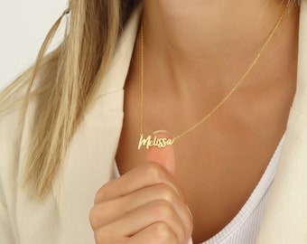 Personalized Name Chain Necklace | Name necklace with desired name | Birthday gift | Dainty name necklace | Mother's Day gift