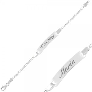Baby bracelet children&#39;s bracelet baptism bracelet with personalized engraving made of genuine 925 silver