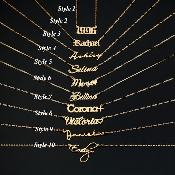 Sterling Silver Name Necklace, Personalized Jewelry, Custom Name