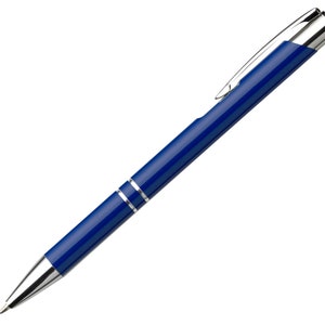 Personalized Business Pens Bulk Custom Text Order Marketing Material Writing Tools Office Supplies Custom pens Cobalt Blue