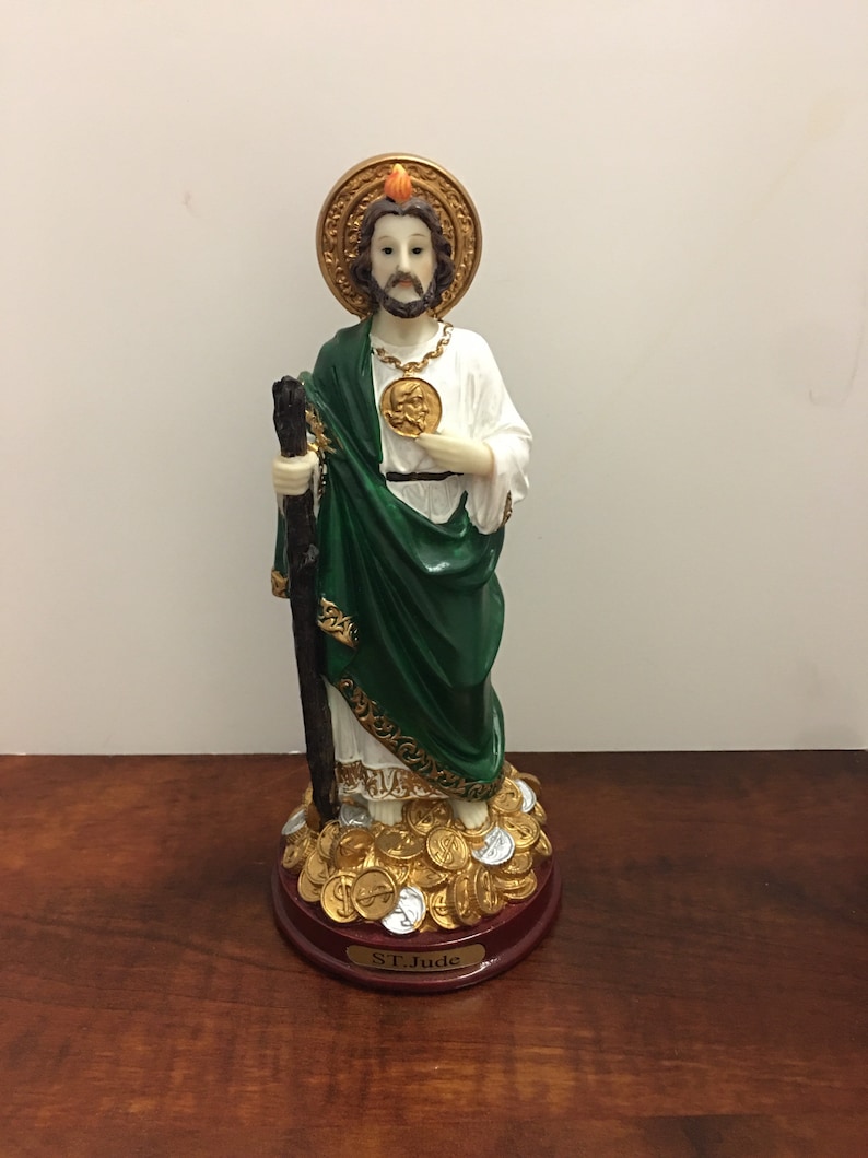 Statue of Saint Jude San Judas Tadeo 8Inch Etsy