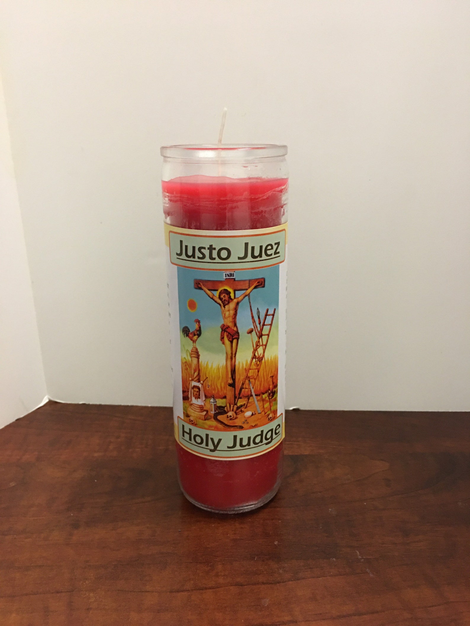Veladora Justo Juez 7 días / Candle Holy Judge 7 day Etsy
