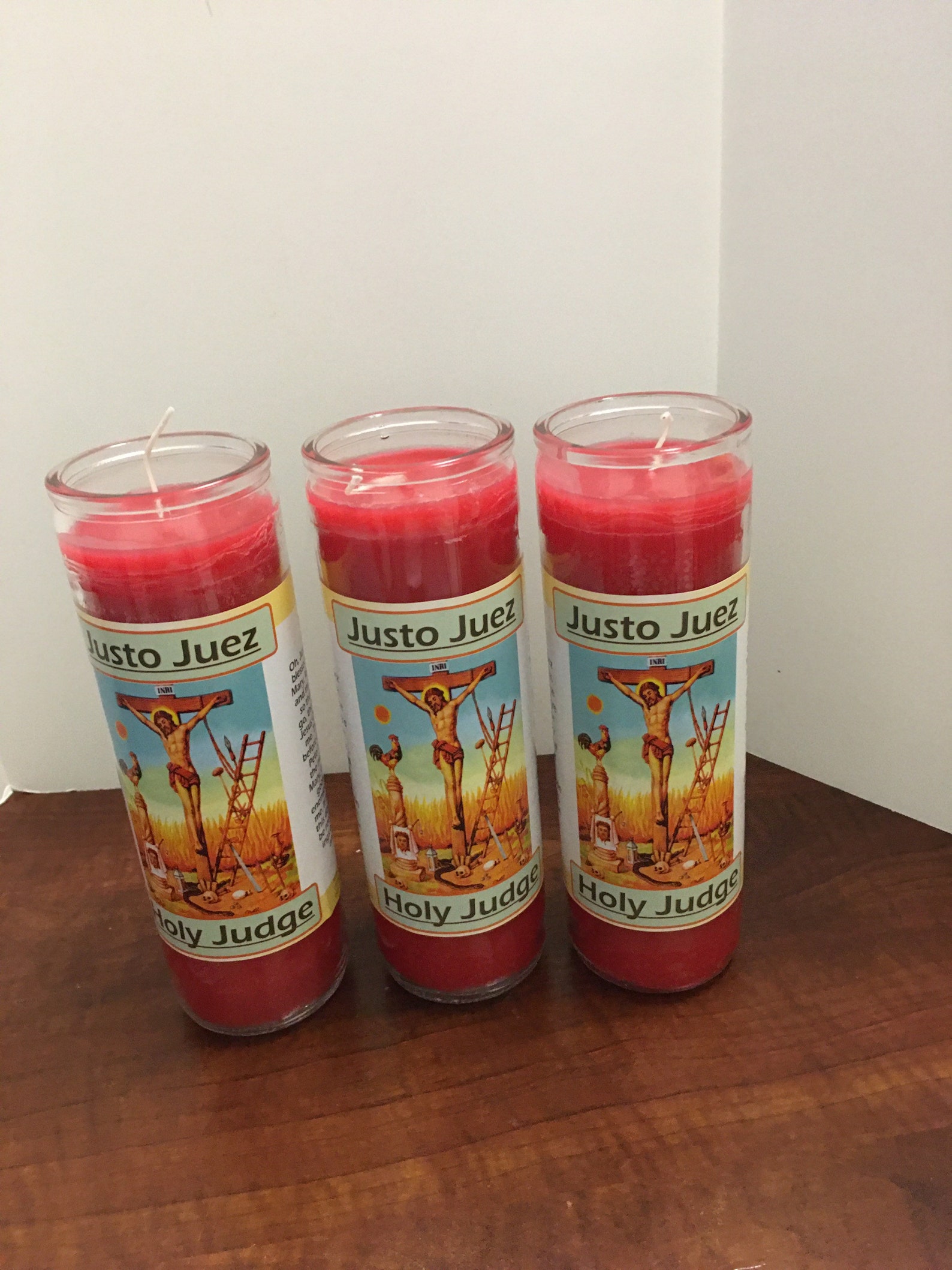 Veladora Justo Juez 7 días / Candle Holy Judge 7 day Etsy