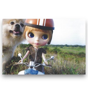 Cartolina artistica vintage Blythe Doll del Giappone Y2K anni 2000