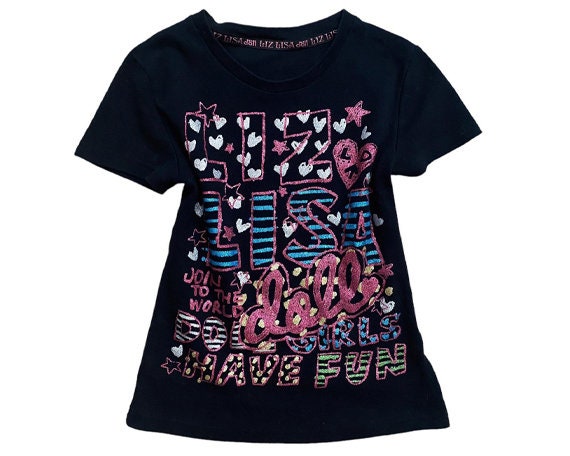 Liz Lisa doll シャツ LIZ LISA doll リズリサドール ラメプリントの長袖Tシャツ F