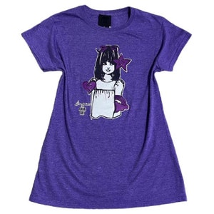 Camiseta gráfica Anna Sui dos anos 2000 Sz S