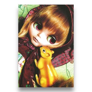 Cartolina artistica vintage Blythe Doll del Giappone Y2K anni 2000