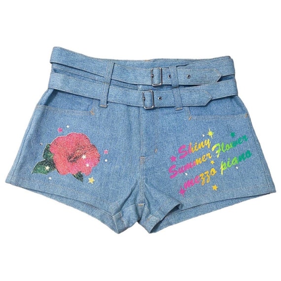 Y2K 2000s Japan Kawaii Mezzo Piano Coconut Girl Gyaru Shorts Sz XS