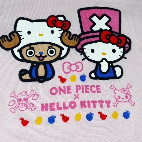 Y2K One Piece X Hello Kitty Tee Sz XS - Etsy