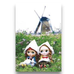 Cartolina artistica vintage Blythe Doll del Giappone Y2K anni 2000