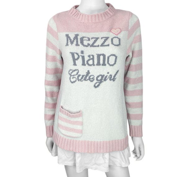 00s 2000s GRAIL Mezzo Piano Cute Girl Sweater Sz S/M - Etsy