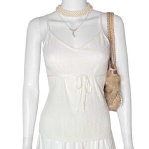 Y2K 2000s Japan Jfashion Coquette Lace Cami Designer Keita 
