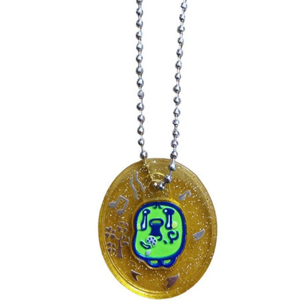 Japon Y2K Bandai 2004 Tamagotchi Caractère Pendentif Collier