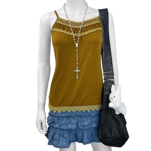 Y2K 2000s Japan Axes Femme Coquette Cami Tank Top Sz S