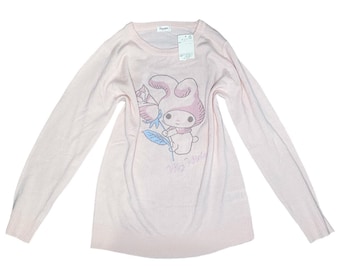 Japan Jfashion Coquette My Melody Rose Knit Sweater Sz S